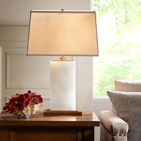 mia 雪花石可调节台灯 美式灯具 美式台灯