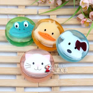 韩国 四款动物香皂 卡通手工精油皂 手工皂 80g 随机发