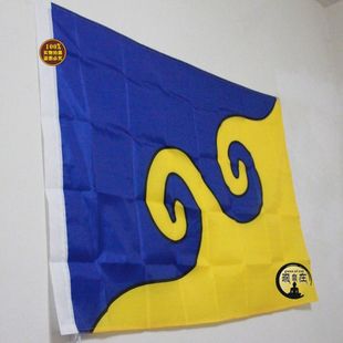 藏传佛教佛堂寺庙用品批发 双面竖挂噶举教梦幻旗 1m乘75cm