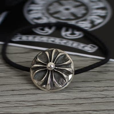 欧美风克罗心头绳发饰纯银发圈发绳饰品皮筋甜美