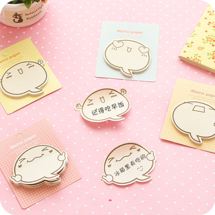 文具 精品 可爱表情便利贴 韩国文具 记事留言条n次贴纸便签本子