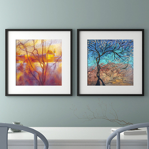 沙发背景墙装饰画抽象壁画