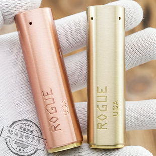 sxk版 光板rogue罗格机械杆子 罗杰光面 纯黄红铜 大烟雾电子烟