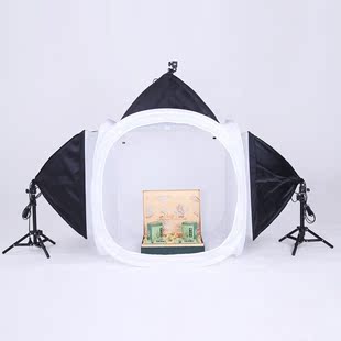 摄影棚80cm摄影灯箱顶灯柔光箱淘宝摄影灯套装摄影道具摄影棚套装