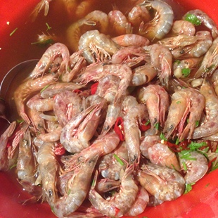 琴姐海味-甲子特产-潮汕美食-纯豆汁腌制厚壳虾-500g-送粥美味