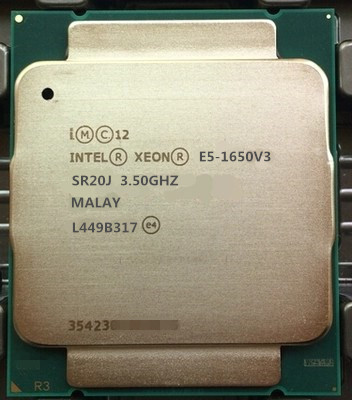 intel 至强/xeon e5 1650v3 cpu 正式版 3.5ghz 六核12线程 新货