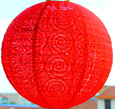 新年特价吉祥云纹镂空灯笼纸灯笼婚庆元宵春节装饰红灯笼灯罩