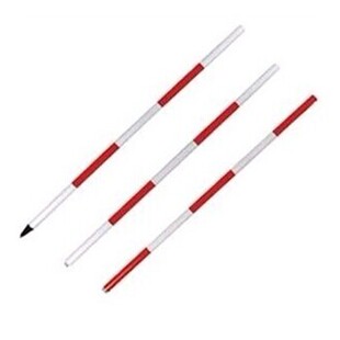 全站仪2/3/5米活接式 伸拉式铝合金花杆测量对中标杆支架附件