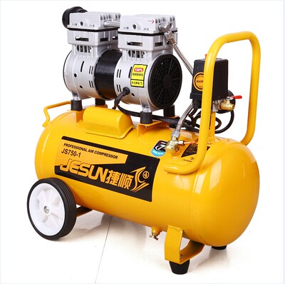 捷顺空压机30l无油静音小型空气压缩机木工喷漆牙科气泵便携式