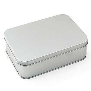 带锁收纳铁盒桌面长方形素色铁盒子包装储物零钱盒客厅书房装饰盒