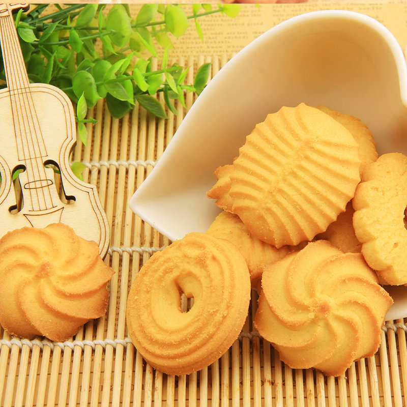 【广州酒家 蓝罐 红罐曲奇】曲奇饼干1000g铁罐 送礼礼盒