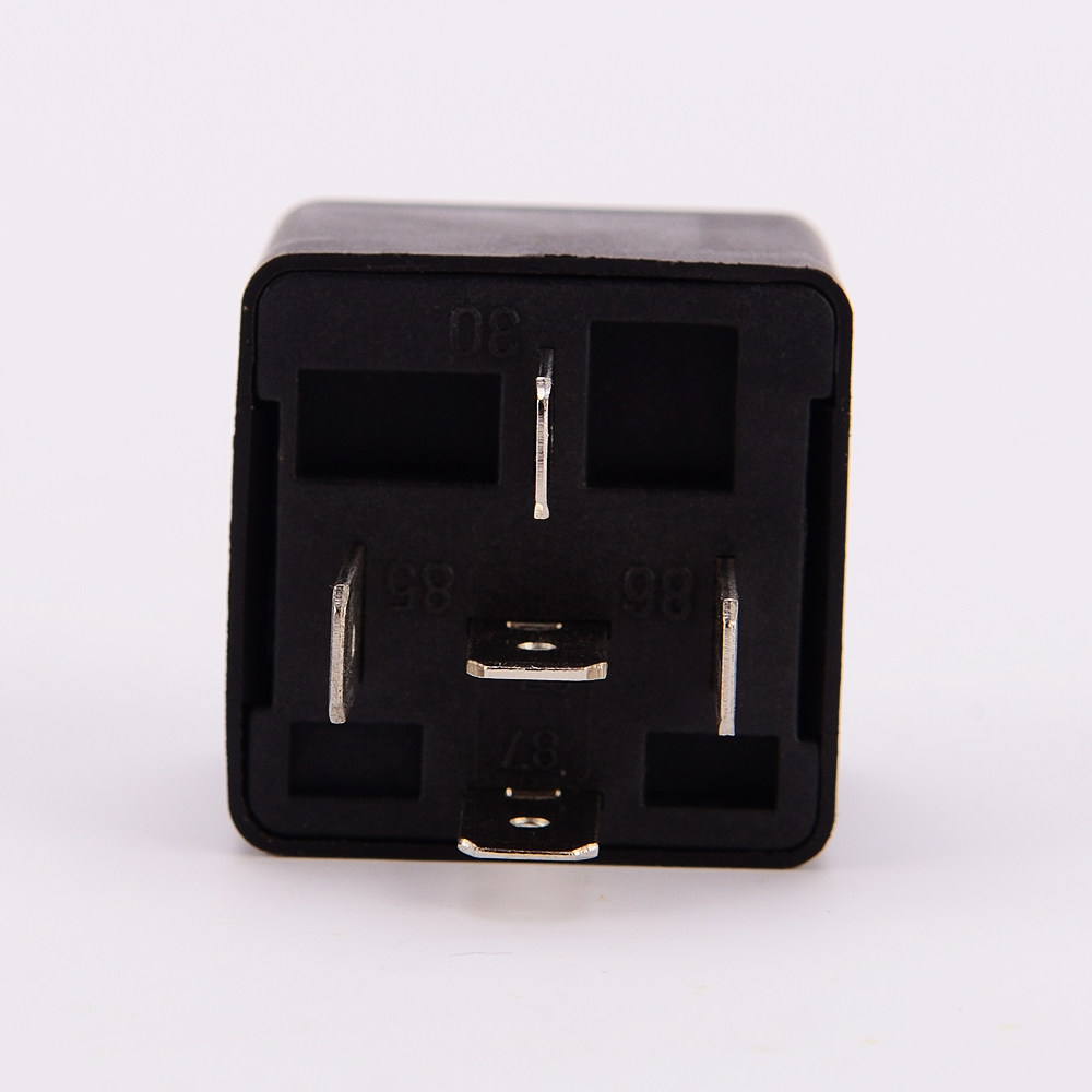 汽车专用 防水一体化汽车继电器防水5脚继电器含插座带线12v 40a