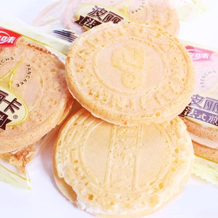 2件起包邮 海新泡吧薄饼干 一次性拍4斤送1斤 薄片饼干_7折现价9.8元