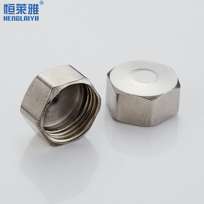 304不锈钢4分堵头堵帽内丝外丝四分水管堵头闷头管堵管帽1寸加厚_双氙
