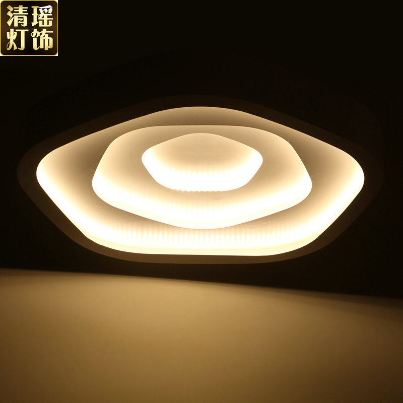 清瑶led吸顶灯客厅灯具大气 现代卧室灯温馨浪漫书房灯饰