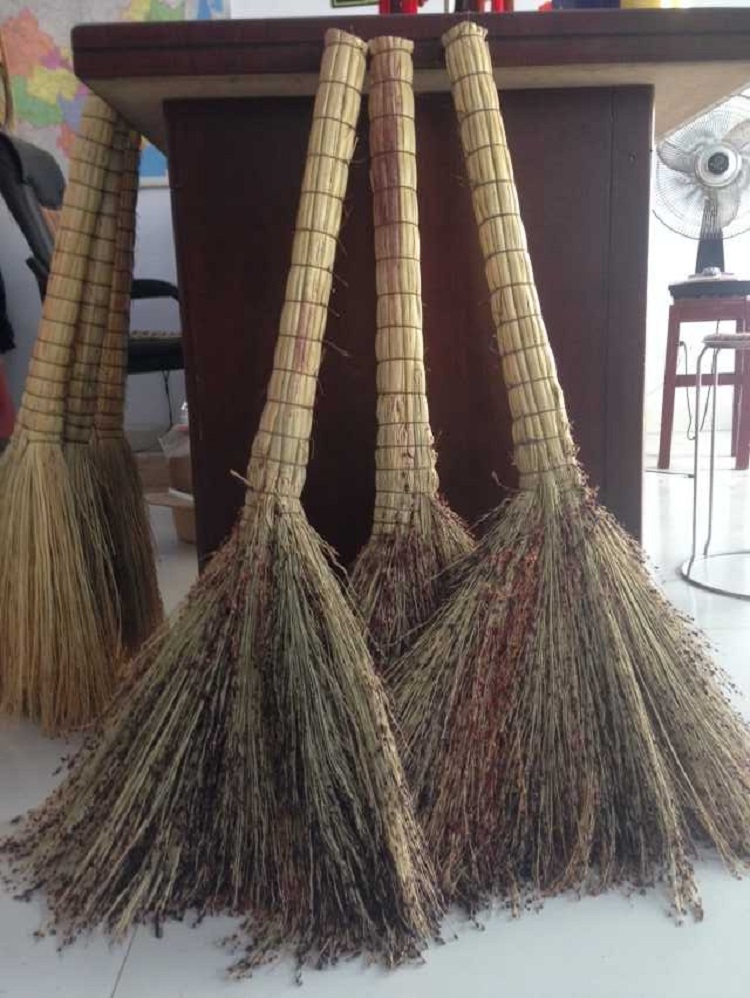 扫帚手工高粱苗老式扫把笤帚清洁帮手黄金丝绿色环保量大可优惠