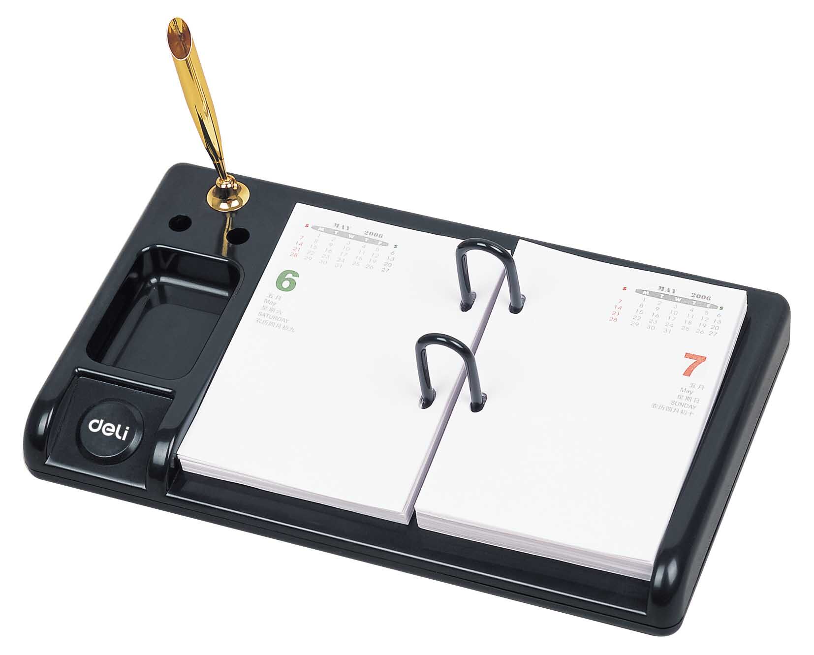 2017新款 得力9168台历架 创意台历架 办公台历架 日历架得力办公_双