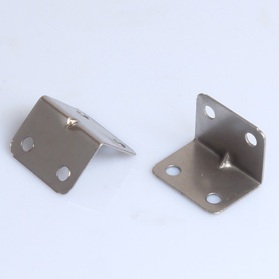 镀锌加固角码角铁家具五金配件l型直角4孔铁片衣柜固定支架连接件