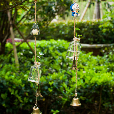 创意小鸟水培瓶子风铃生日礼物门饰挂饰儿童女生礼物卧室铃铛挂件