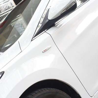 现代格锐金属车标 ix35 全新胜达ix45专用侧标叶子板装饰贴 改装