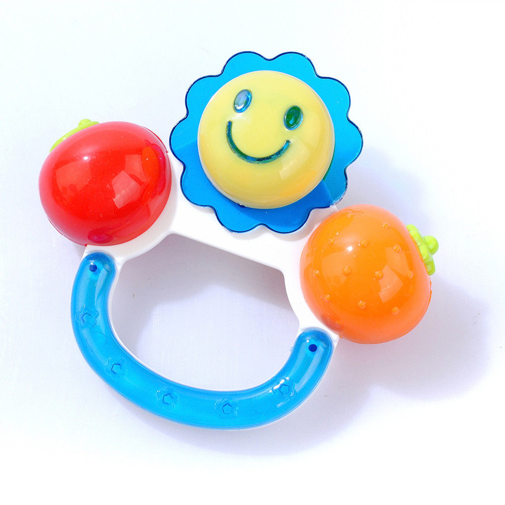 大奶瓶摇铃12件装 新生儿手摇铃组合 五星启蒙婴儿玩具37812