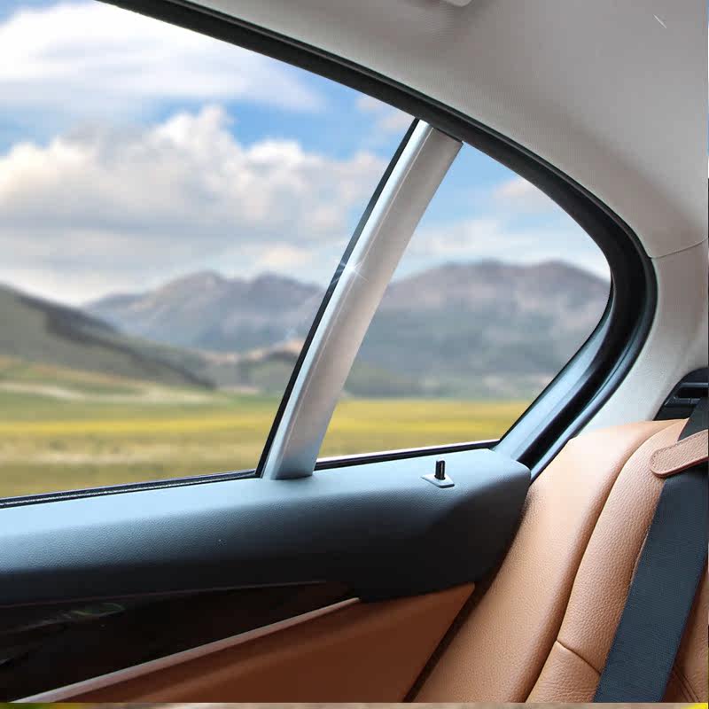 适用于 宝马2018款新5系窗c柱内饰条装饰条贴车窗亮条改装专用