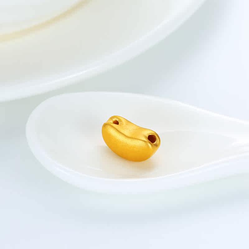 tsl/谢瑞麟3d黄金吊坠女款相思豆足金转运珠珠红绳编绳挂坠xh304