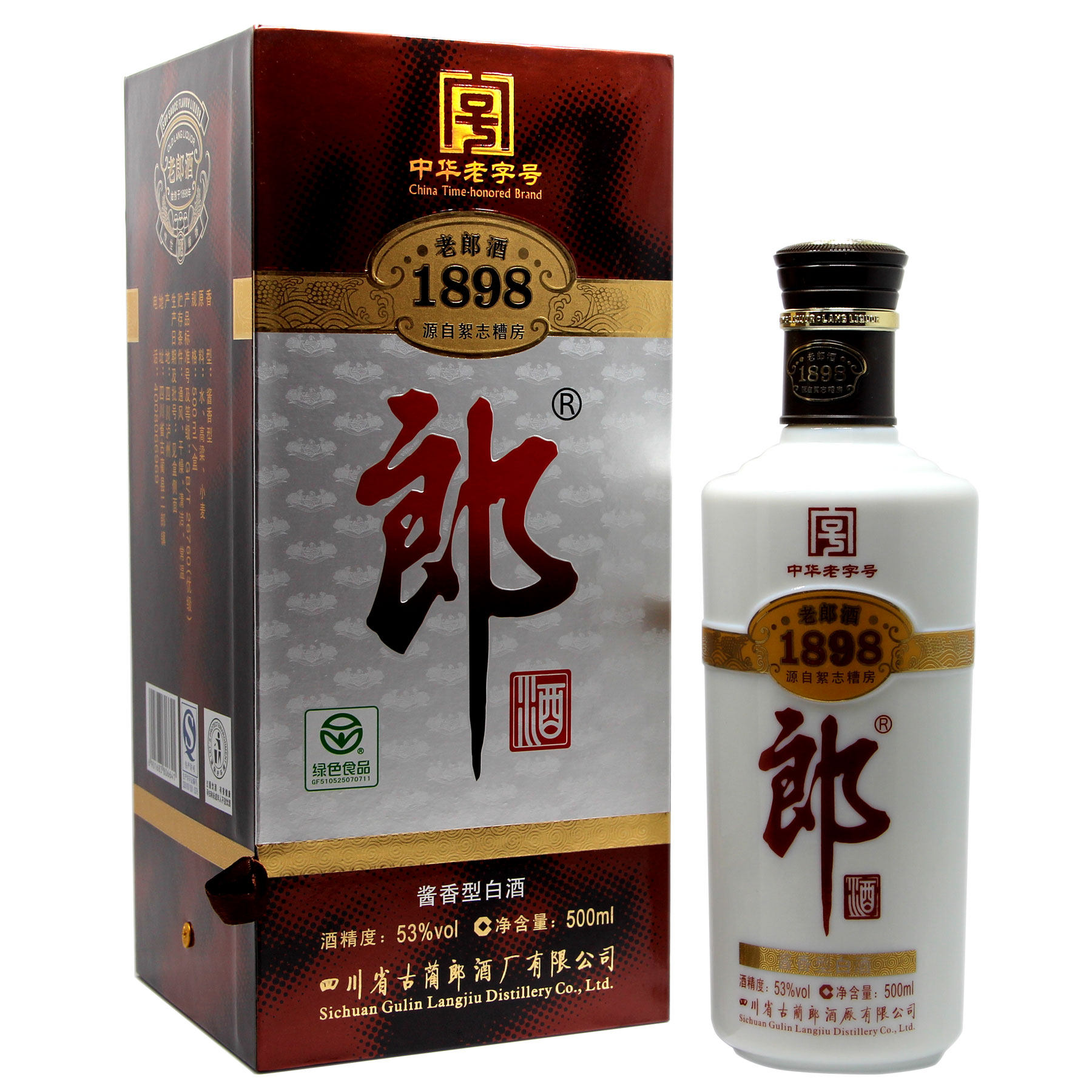郎酒 老郎酒1898 53度酱香型 500mlx6