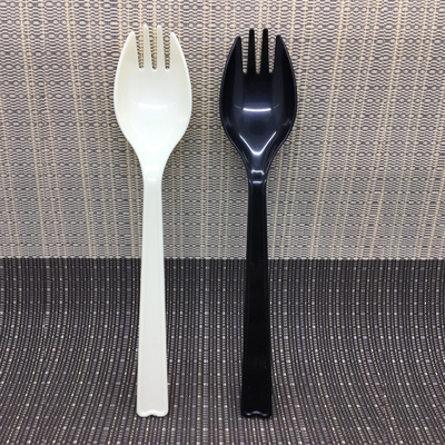 16cm叉勺一次性 叉勺子加厚加长 叉勺纸巾独立包装 长柄叉勺100个