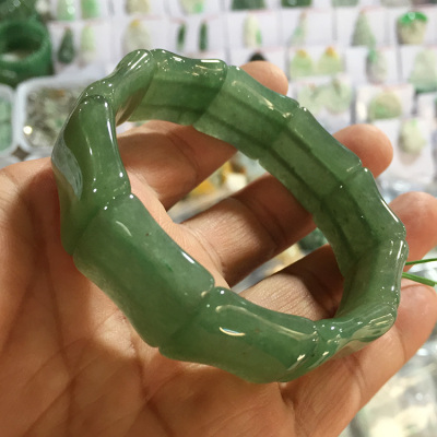正品天然东陵玉翡翠a货手排绿手链男女款转运玉珠佛手串玉器手镯