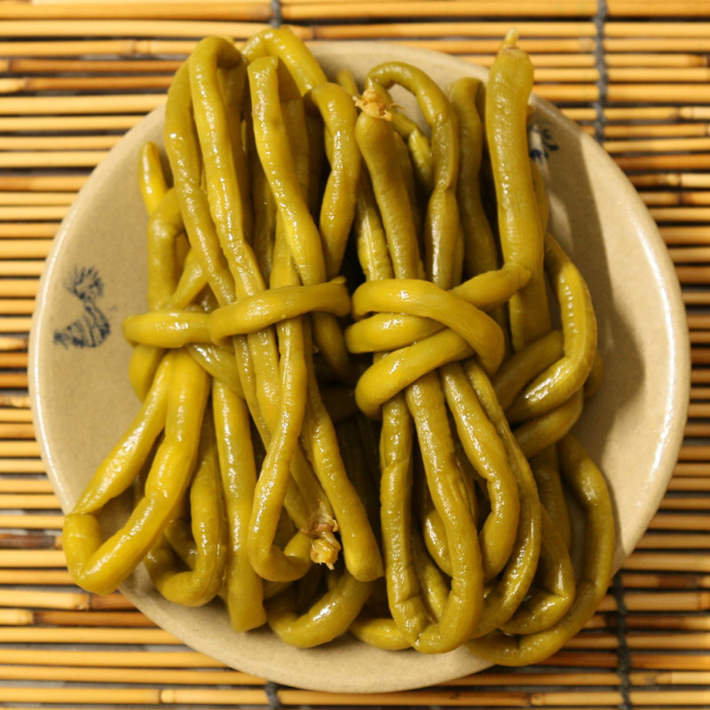 四川泡菜正宗农家酸辣泡豇豆老坛孕妇自制腌酸菜炒豆角即食下饭菜