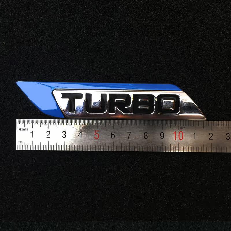 长安欧尚宝骏560 turbo车标涡轮增压标志车贴改装金属个性运动