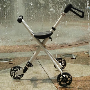 溜娃神器手推车三轮车折叠米高2-3-5岁童车迷你推车简易便携亲子