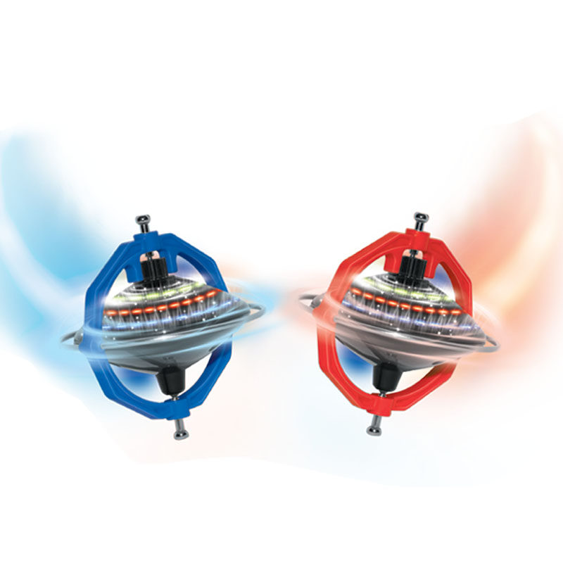 持久旋转漂移陀螺仪 电动闪光音乐玩具 玩法多样配有支架绳子