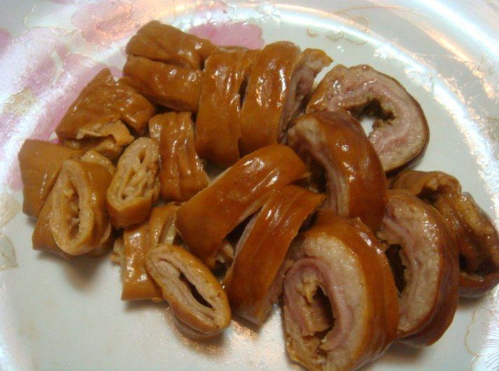 满3件包邮!黄记潮汕卤猪大肠 猪肠头 猪肥肠 熟食250克 干净厚实