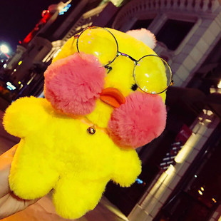 毛绒玩具 mimi玻尿酸小黄鸭大ins鸭子毛绒玩具创意女生日礼物 微博网