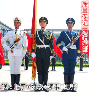 新款軍裝海陸空三軍儀仗隊軍禮服男女升旗手中小學生管樂隊表演服