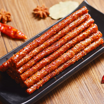 湖南特色小吃零食麻辣棒李碧波棒棒牛辣条小吃110克*3包10.