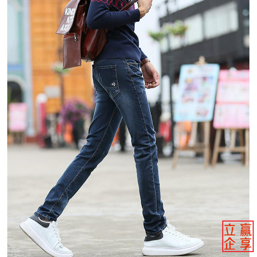 忘不了男装旗舰店allin男人的衣柜彬伊奴青年长裤韩版男牛仔裤