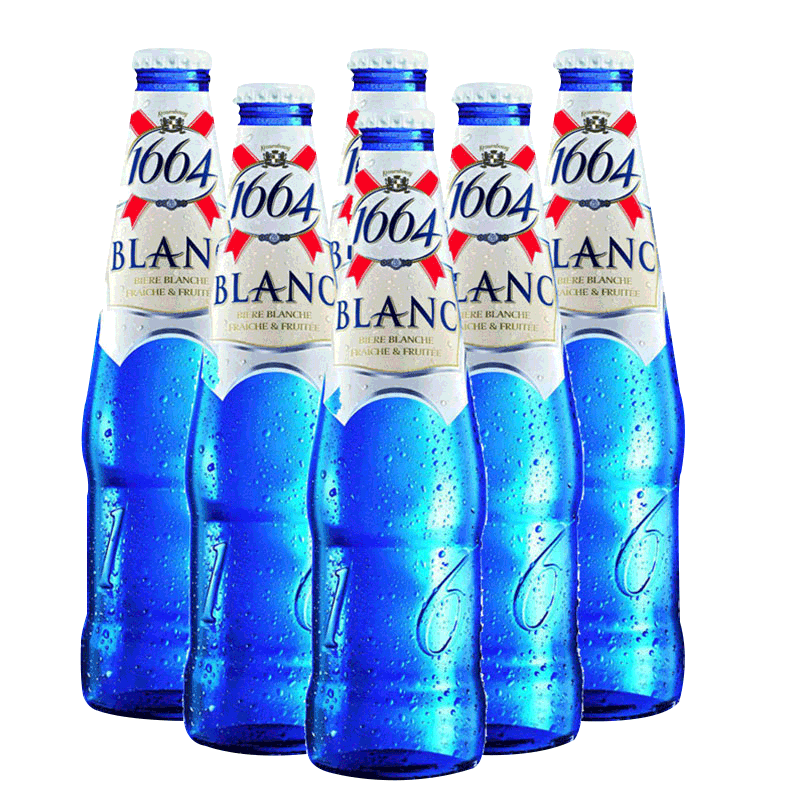 法国原产地原装进口1664白啤酒克伦堡凯旋250ml*24瓶蓝瓶包邮整箱