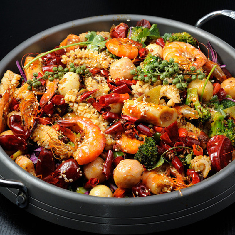 重庆合龙欧二厨香辣干锅调料180g 麻辣香锅干锅虾底料 两袋包邮