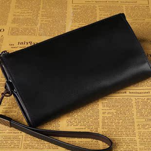 男包商务男士手包真皮手机包软牛皮手碗包休闲多功能手拿包