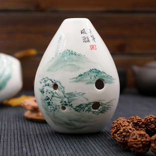 【声音低沉】 六孔中音f调 千年风雅 6孔af陶笛专业陶埙