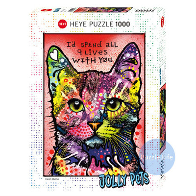 【现货】heye 九命猫 喵喵陪伴一生 1000片 德国进口拼图 雷诺瓦
