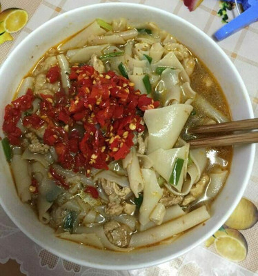 湖南郴州安仁特产 手工干河粉米粉皮 手工趟皮烫皮 宽汤皮 500g