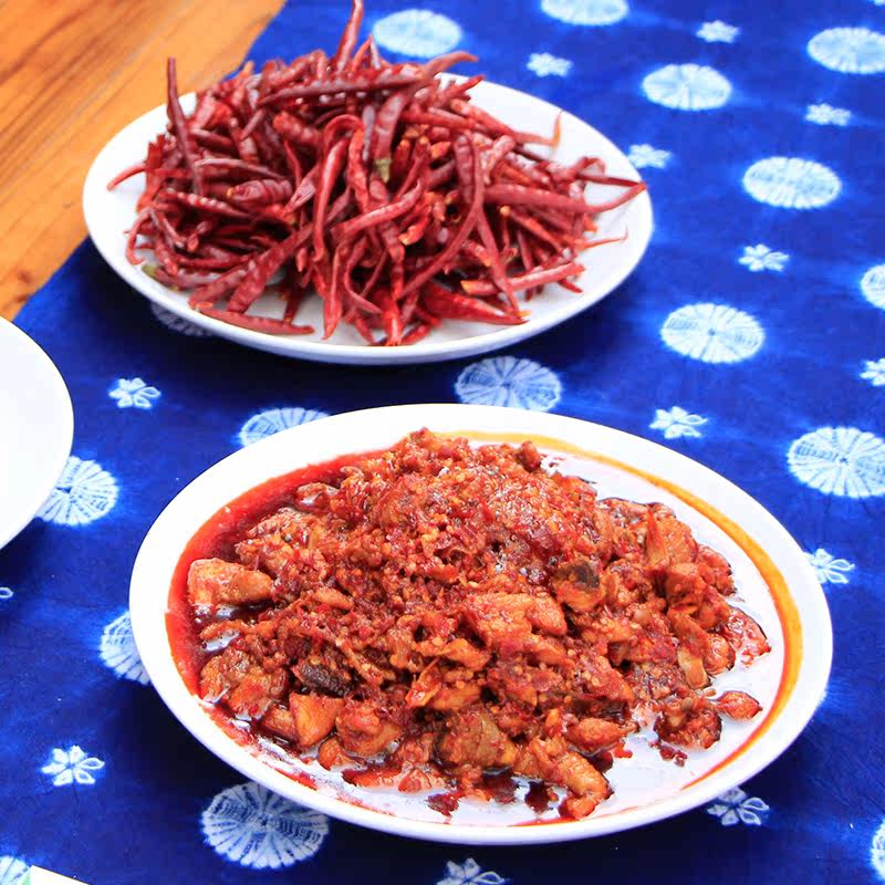 沾益龚氏辣子鸡云南特产小吃鸡肉块特色麻辣鸡农家香辣土鸡私房菜
