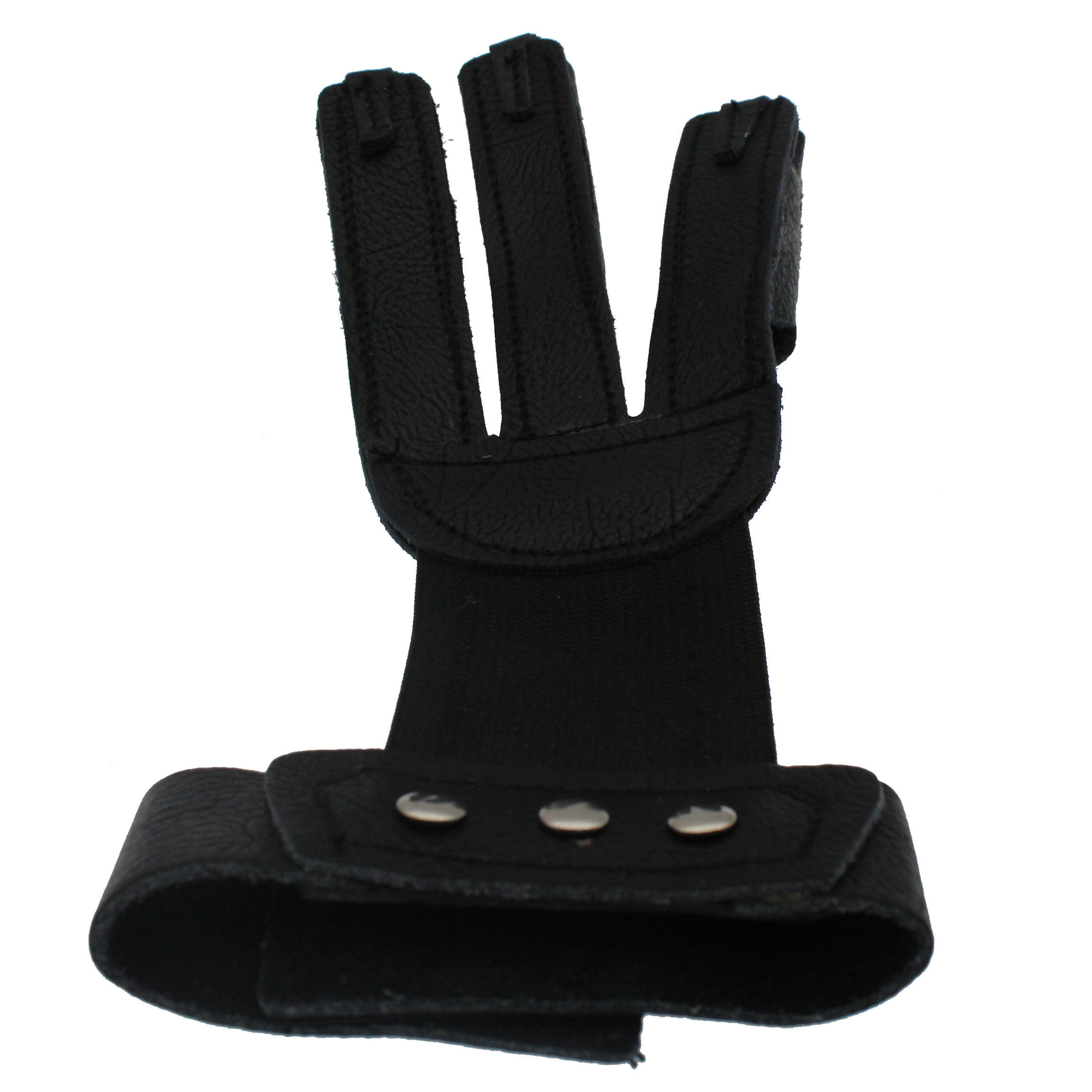 弓箭护指 射箭手套 弓箭护具真皮三指套地中海高端皮手套手撒放_双氙