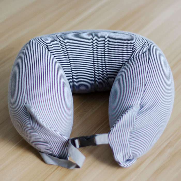 无印u型护颈枕头颈椎脖子微粒子颈部靠枕u形旅行飞机枕午休趴睡枕