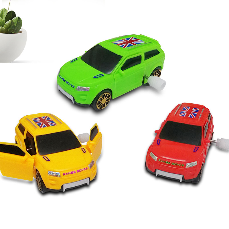 会跑的卡通趣味交通工具类发条四件套玩具 上链玩具发条汽车