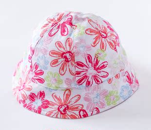 儿童遮阳帽纯棉女夏天防晒可折叠女童太阳帽公主韩版1-2-4-6-8岁